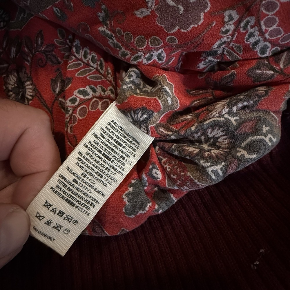 Free People Jacket Hooded Fur With Paisley Lining Zip Up Varsity Womens XS Small - Picture 4 of 5